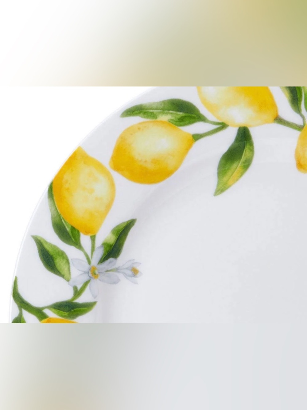 MIKASA Dinner Plates with Lemons, Set of 4. - Picture 3 of 5
